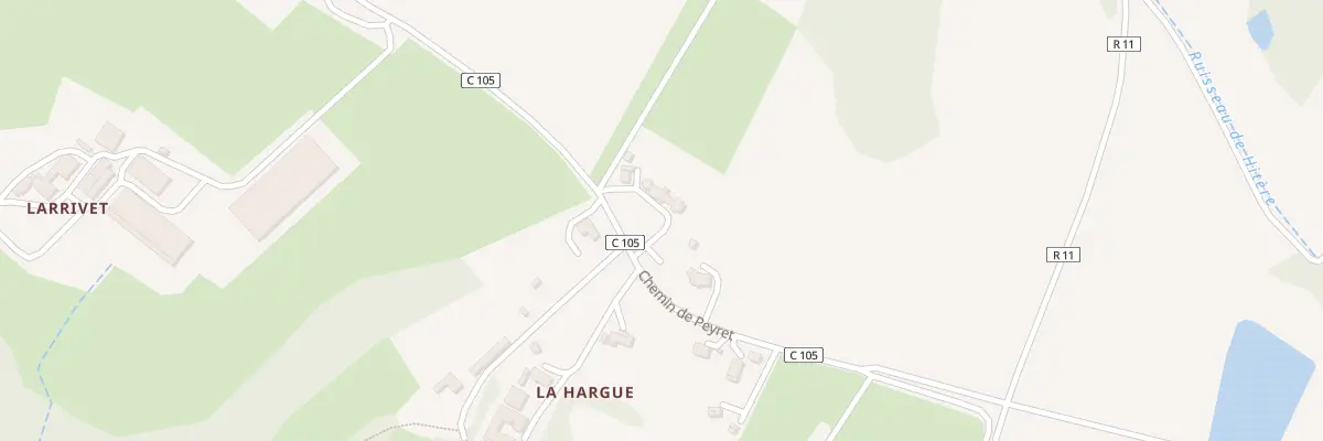 Plan du 581 Che de Peyret à Manciet