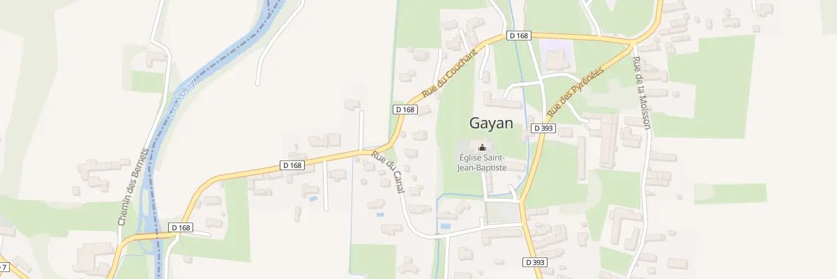 Plan du 12 Rue du Canal à Gayan