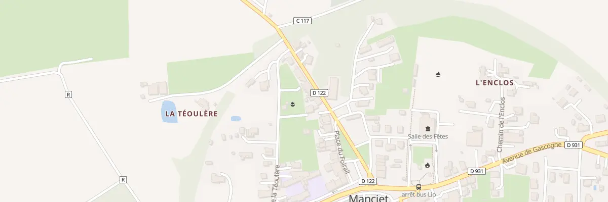 Plan du 3 Rte de Sauboires à Manciet