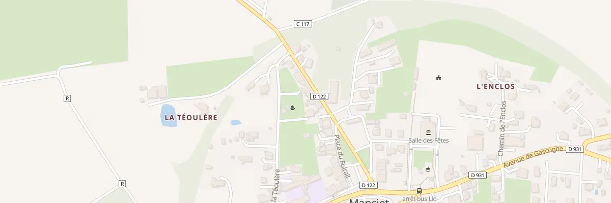 Plan du 5 Rte de Sauboires à Manciet