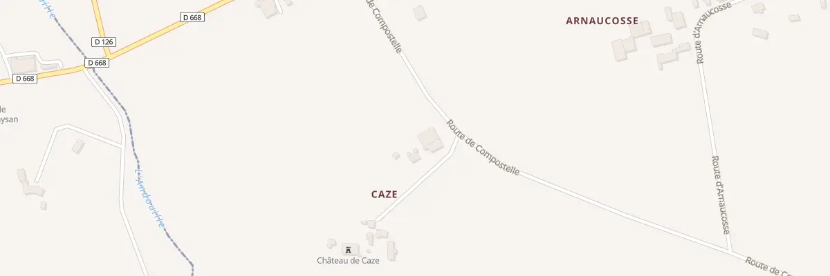 Plan du 2 Caze à Saint-Sulpice-de-Guilleragues
