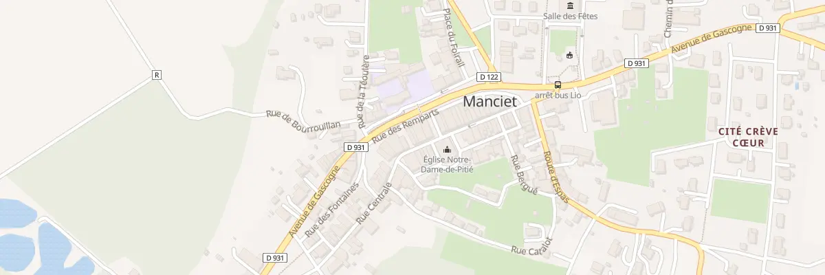 Plan du 43 Rue Centrale à Manciet