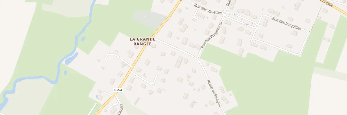 Plan du 6 Rte de Savigne à Thorée-les-Pins