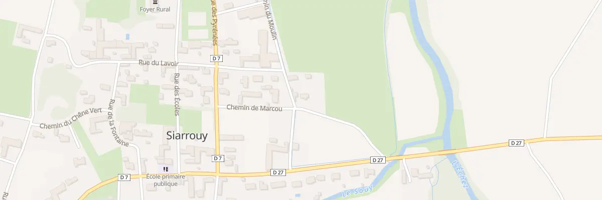 Plan du 6 Che du Moulin à Siarrouy