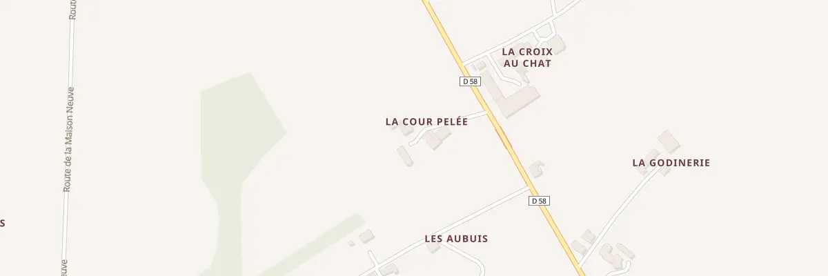 Plan du 1 La Cour Pellee à Vernantes
