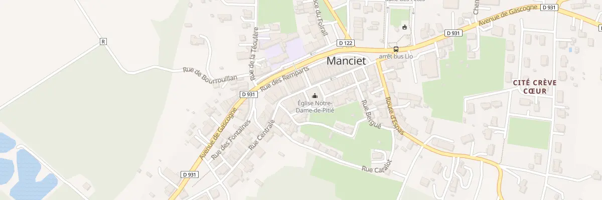 Plan du 5006 Rue Centrale à Manciet