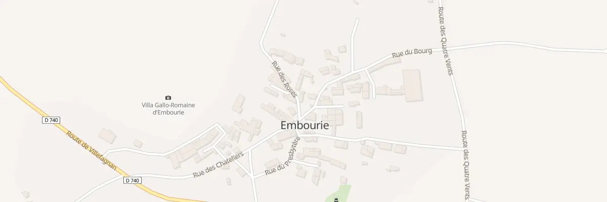 Plan du 2 Rue des Roses à Paizay-Naudouin-Embourie