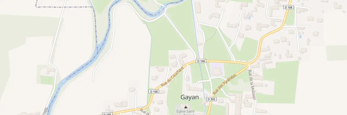 Plan du 2B Rue du Couchant à Gayan