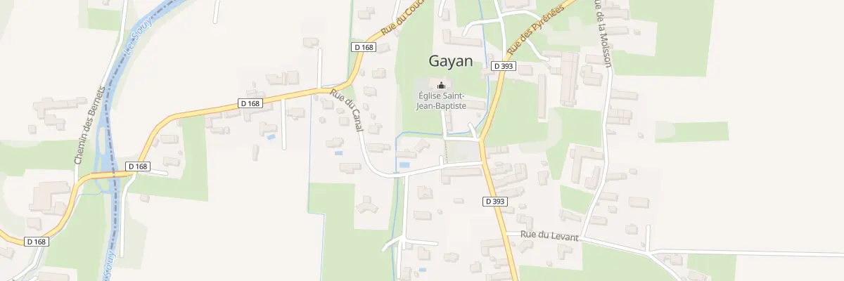 Plan du 2 Rue du Canal à Gayan