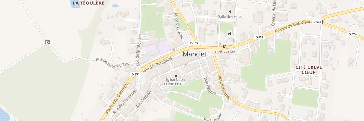 Plan du 57 Rue Centrale à Manciet
