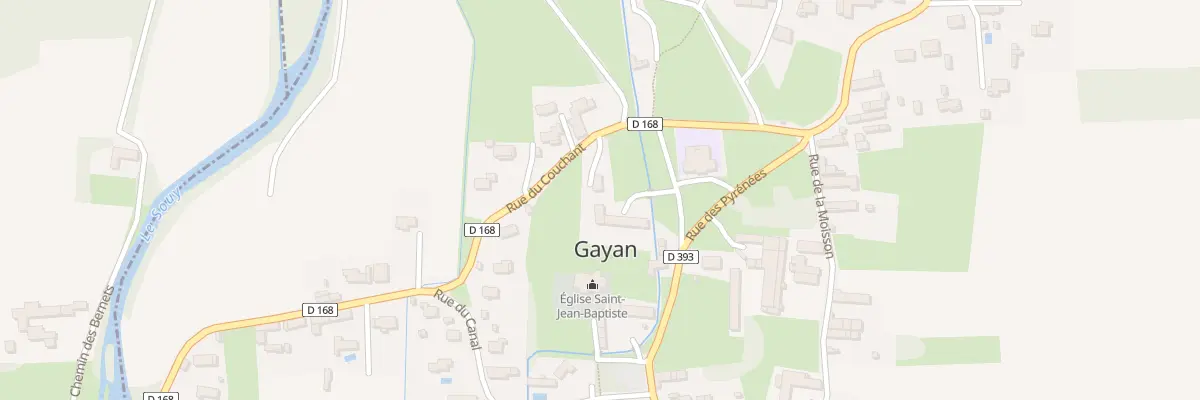 Plan du 1 Rue du Couchant à Gayan