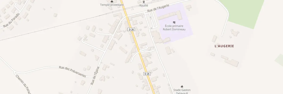 Plan du 25 Rue de la Libération à Rouillé