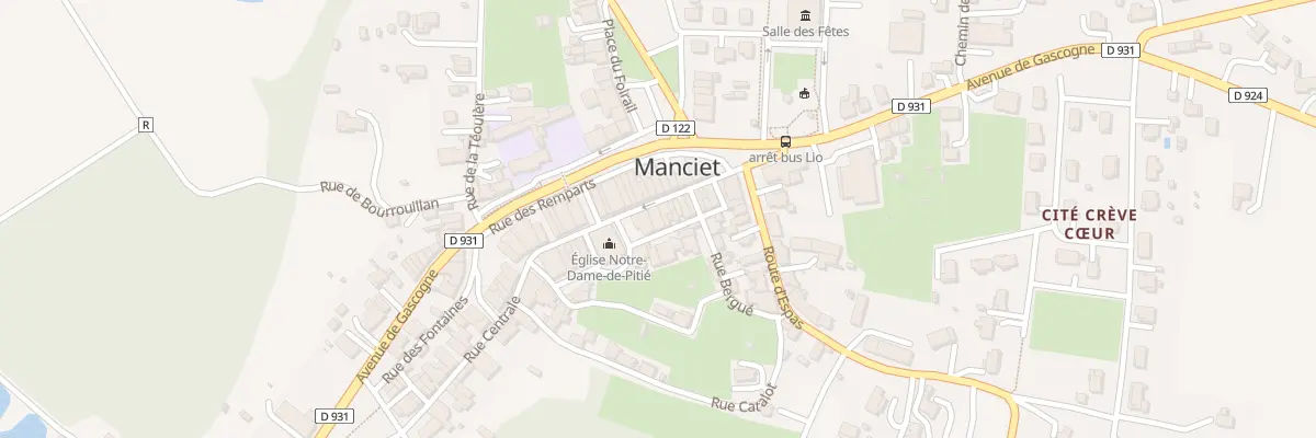 Plan du 5011 Rue Centrale à Manciet