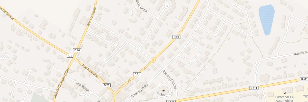 Plan du 2 Rue du Petit Sansonnet à Rouillé