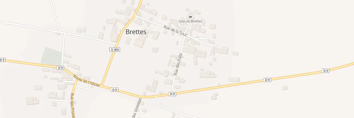 Plan du 9 Rue des Puits à Brettes