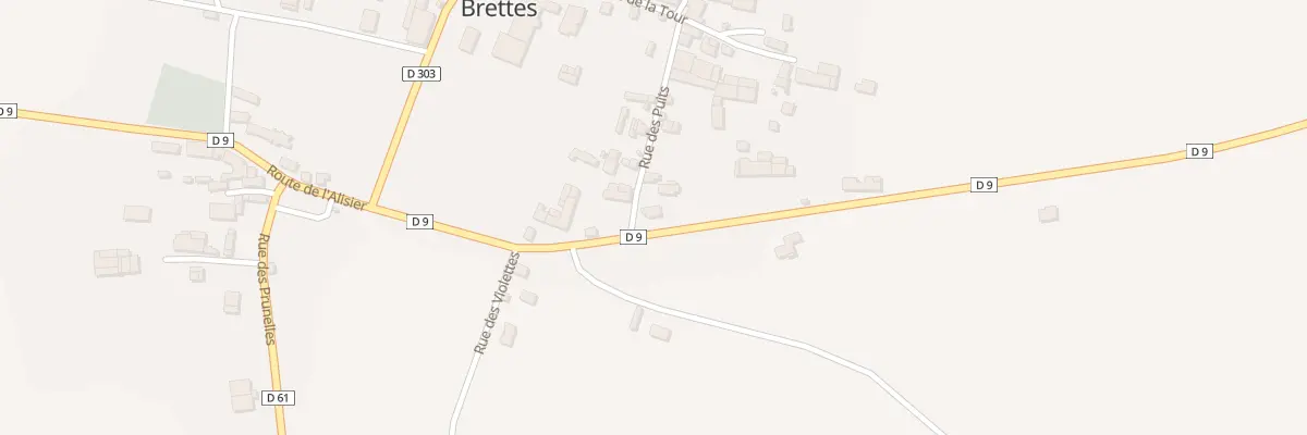 Plan du 2 Rue des Puits à Brettes