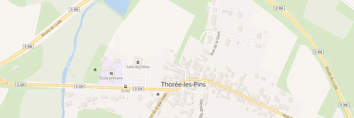 Plan du 8 Rue Lenail à Thorée-les-Pins