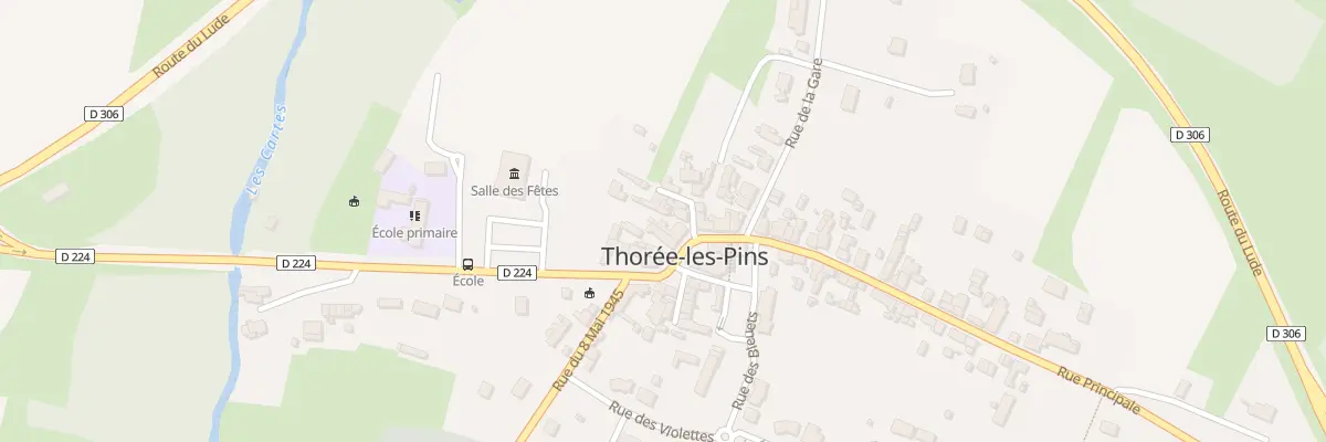 Plan du 9 Rue Principale à Thorée-les-Pins