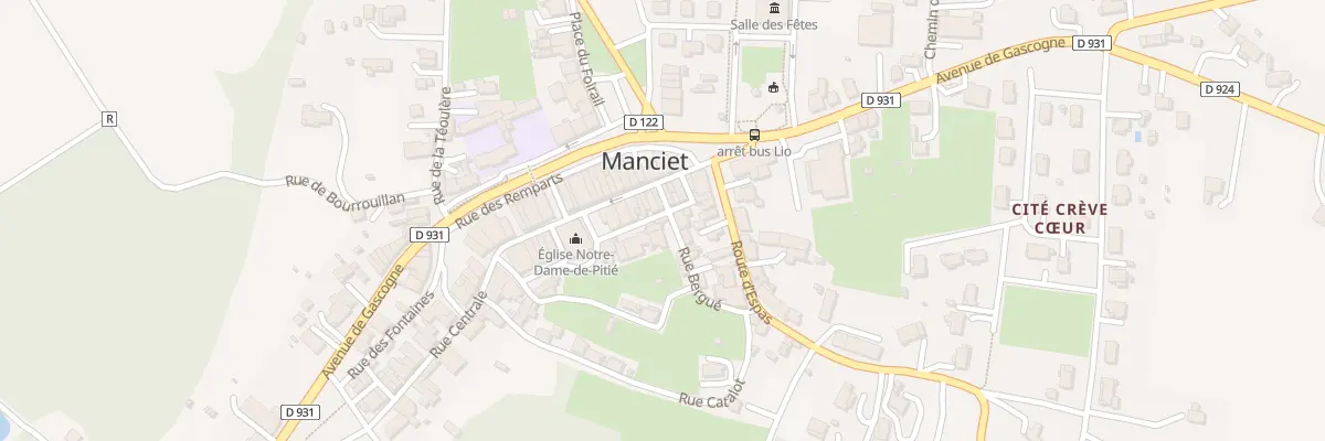 Plan du 14 Rue de l’Hospice à Manciet