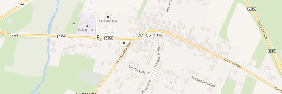 Plan du 2 All du Puits à Thorée-les-Pins