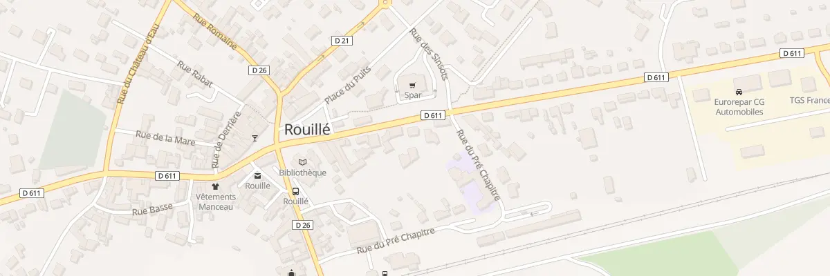 Plan du 22 Rue Mélusine à Rouillé