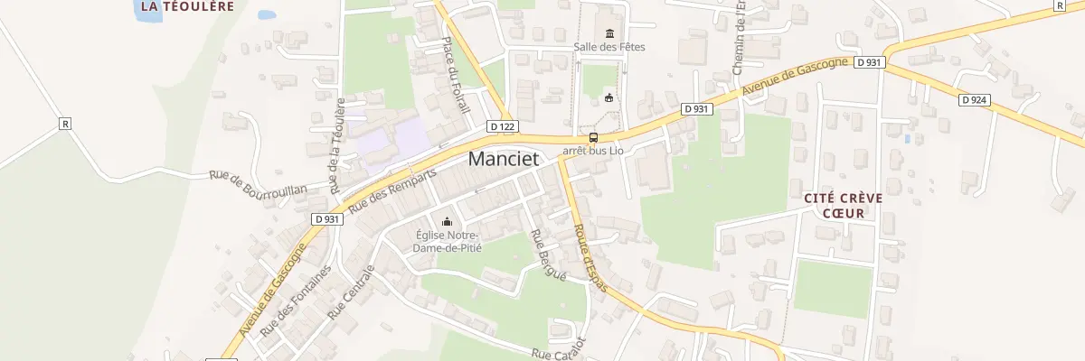 Plan du 48 Rue Centrale à Manciet