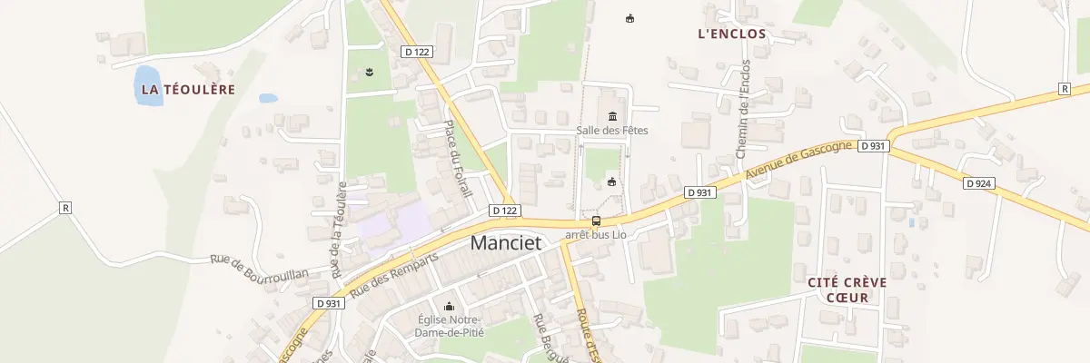 Plan du 3 Pl du Foirail à Manciet