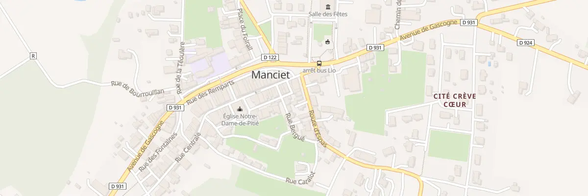 Plan du 4 Rte d’Espas à Manciet