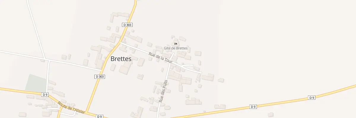 Plan du 9 Rue de la Tour à Brettes