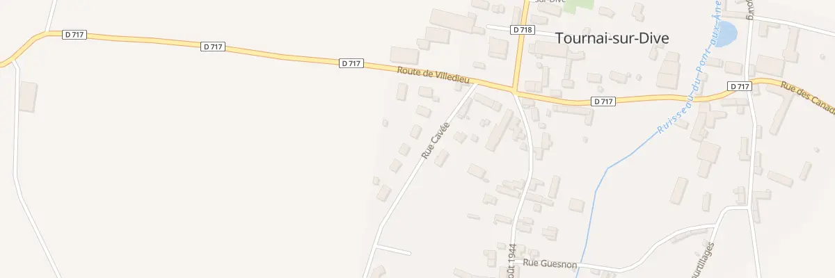 Plan du 6 Rue Cavée à Tournai-sur-Dive