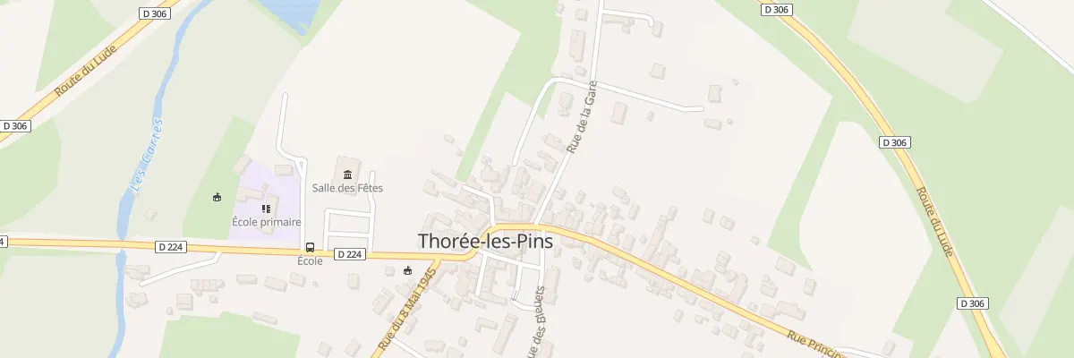 Plan du 5 Rue de la Gare à Thorée-les-Pins