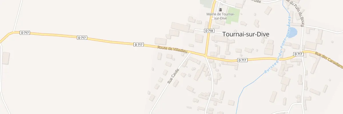 Plan du 1 Rte de Villedieu à Tournai-sur-Dive