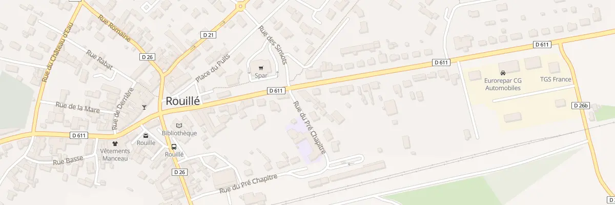 Plan du 28 Rue Mélusine à Rouillé