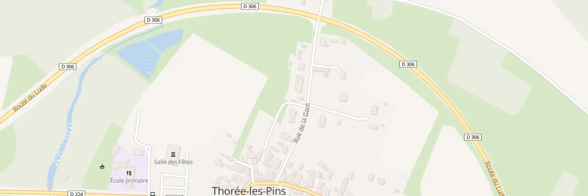 Plan du 15 Rue de la Gare à Thorée-les-Pins
