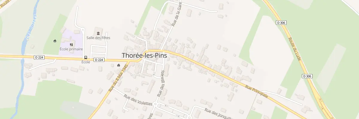 Plan du 14 Rue Principale à Thorée-les-Pins