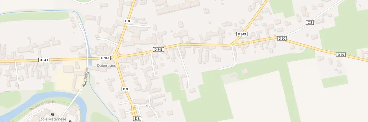 Plan du 172 Rue du Regiment de Bigorre à Maubourguet