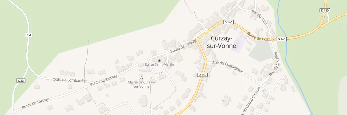 Plan du 5 Rte de Sanxay à Curzay-sur-Vonne