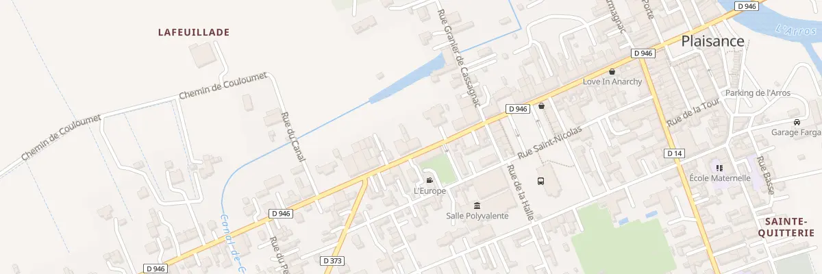 Plan du 44 Rue de l’Adour à Plaisance