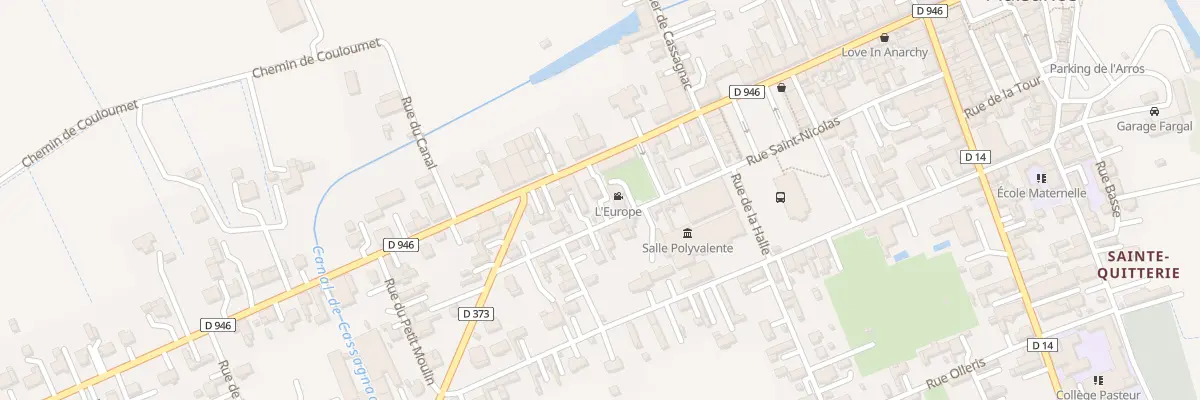 Plan du 39 Rue de l’Adour à Plaisance