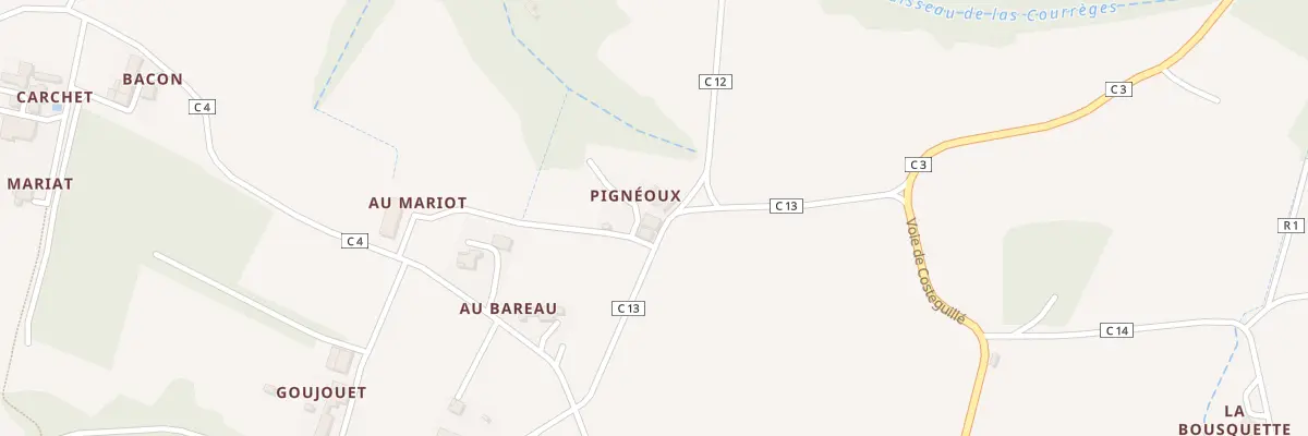 Plan du 5038 Pigneaux à Sabazan