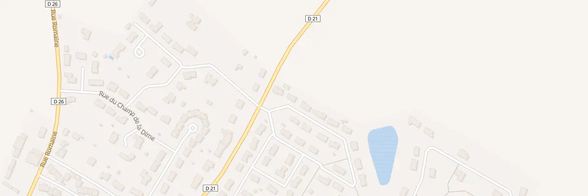 Plan du 3 Rue des Chênes à Rouillé