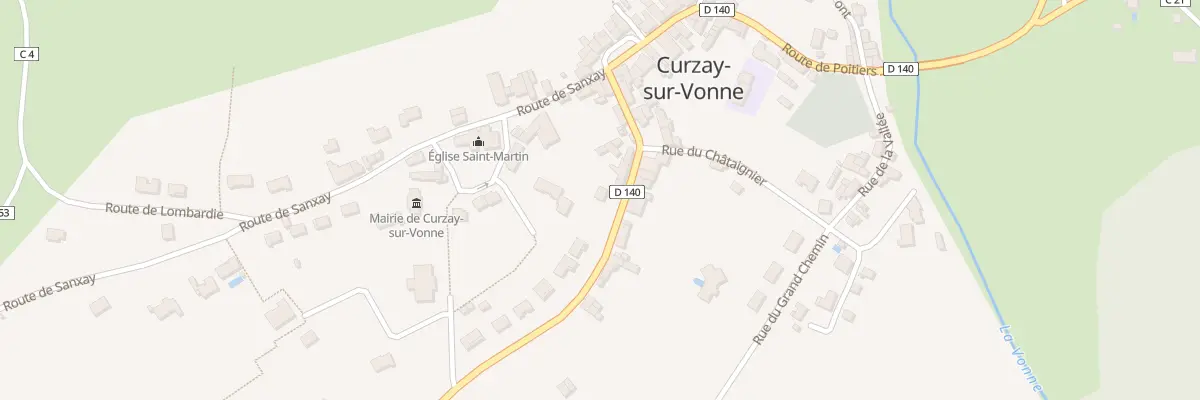 Plan du 4 Rte de Rouillé à Curzay-sur-Vonne