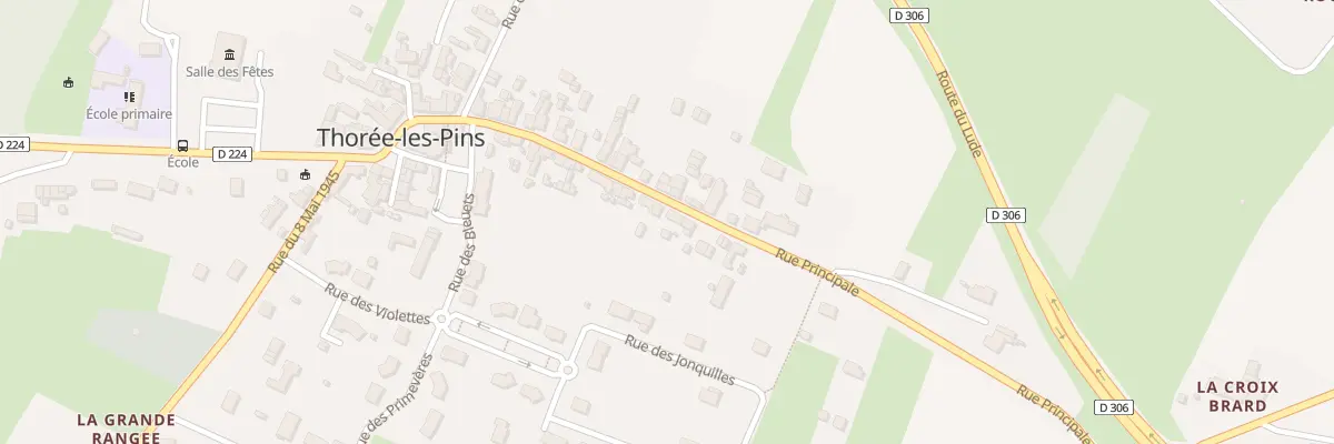 Plan du 28 Rue Principale à Thorée-les-Pins
