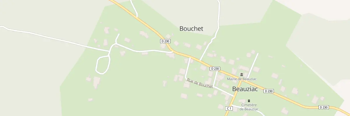 Plan du 205 Rte de Saint Martin à Beauziac