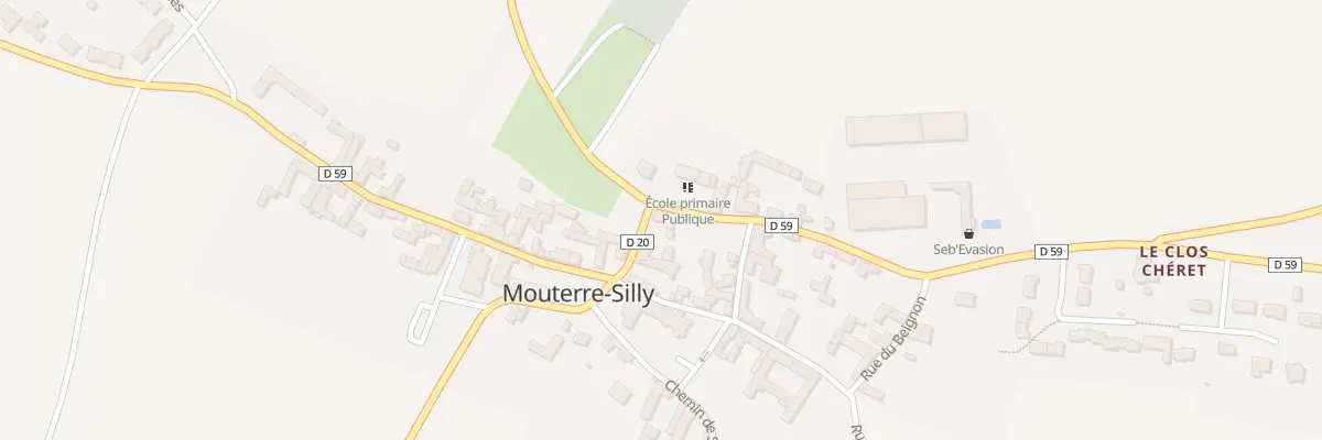 Plan du 1 Rue sous la Ville à Mouterre-Silly