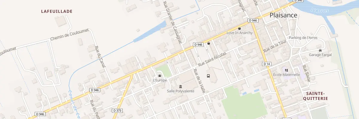 Plan du 29 Rue de l’Adour à Plaisance