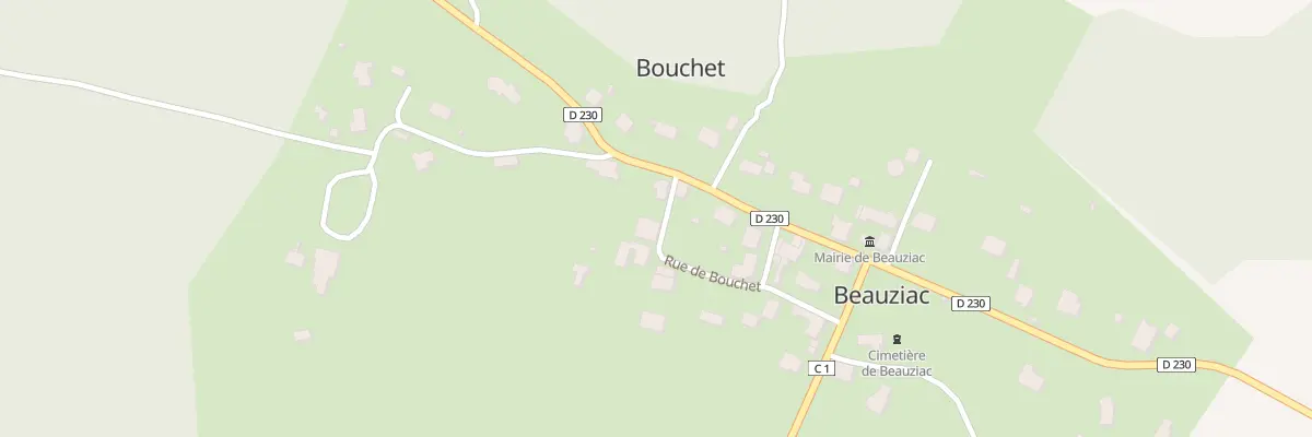 Plan du 40 Rue de Bouchet à Beauziac