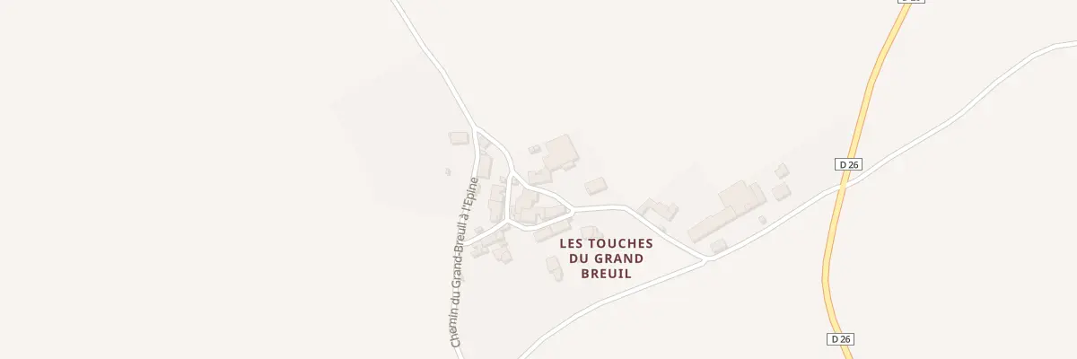 Plan du 5428 Les Touches du Grand Breui à Rouillé