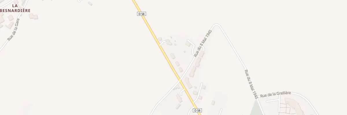 Plan du 34 Rte de la Gare à Vernantes