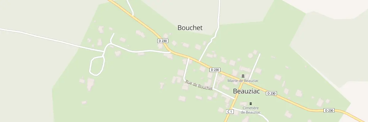 Plan du 165 Rte de Saint Martin à Beauziac